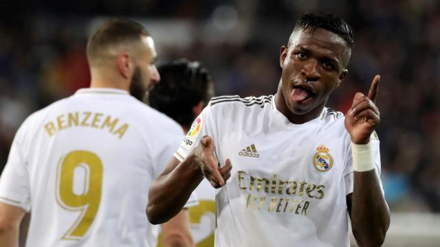 Vinicius Jr celebrando su gol ante el FC Barcelona