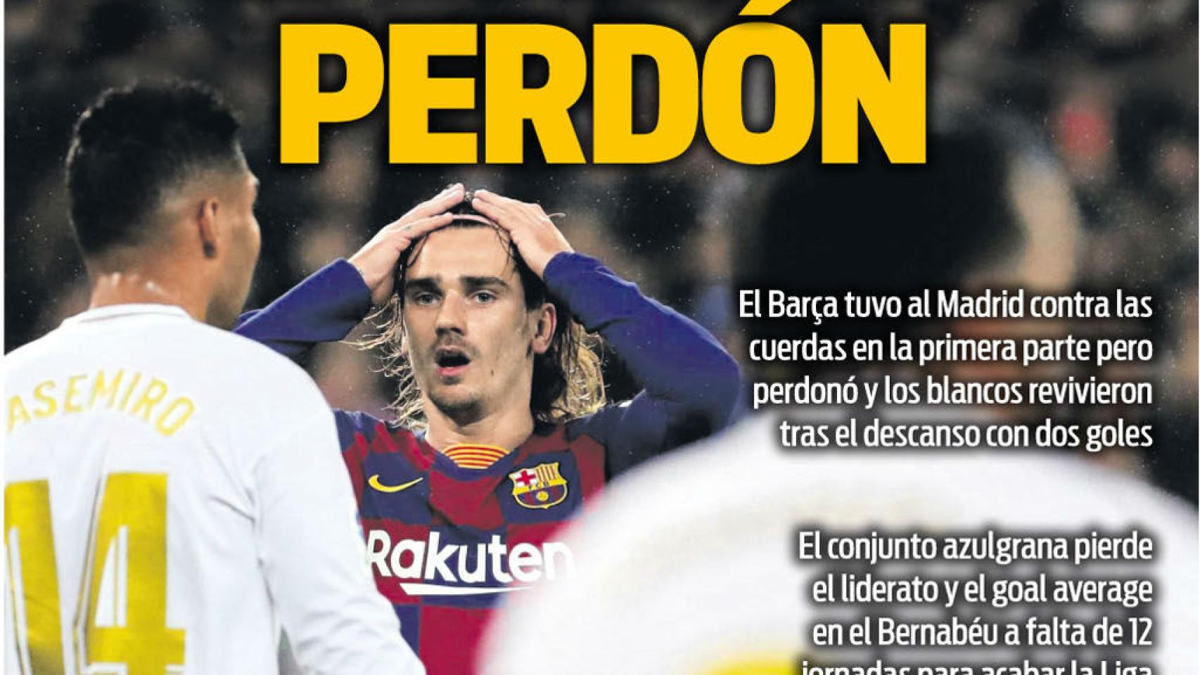 Portada SPORT (02/03/2020)