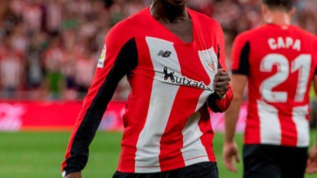 Iñaki Williams celebrando un gol con el Athletic.