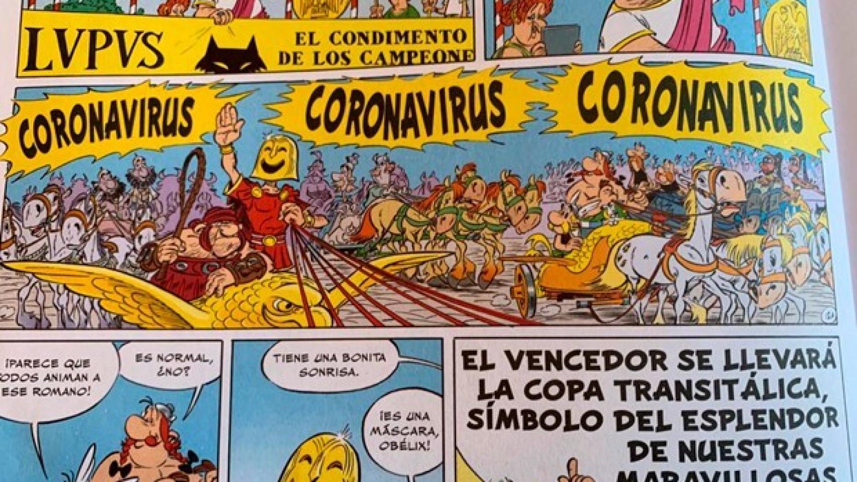 Una de las páginas de 'Astérix y Obelix en Italia'.