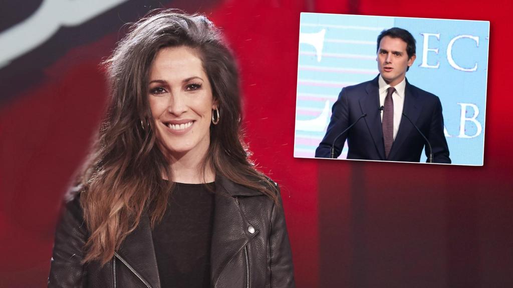 Malú en un montaje de JALEOS junto a Albert Rivera.