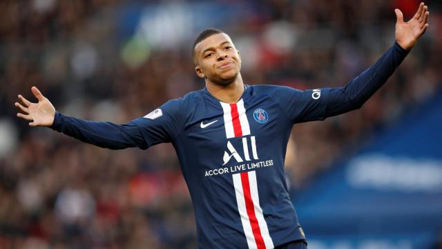 Kylian Mbappe, en el partido contra el Dijon