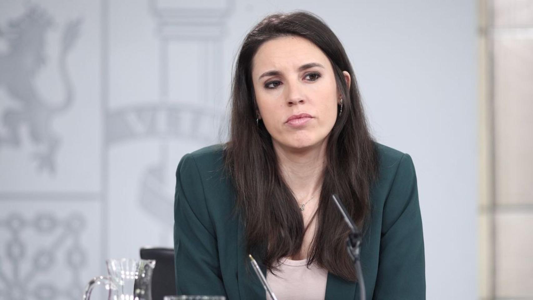 La ministra de Igualdad, Irene Montero.