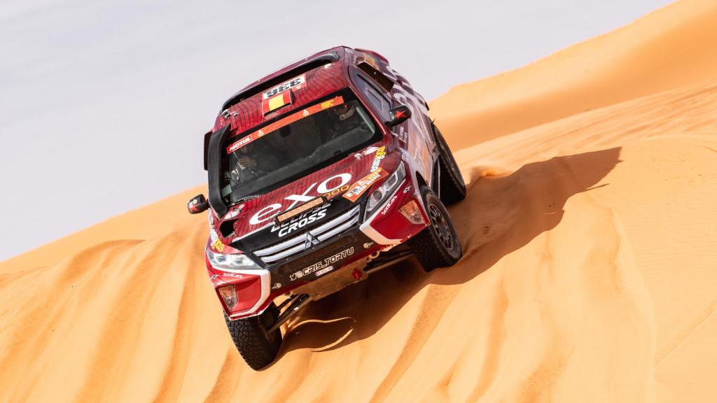 Cristina Gutiérrez durante el Rally Dakar 2020.