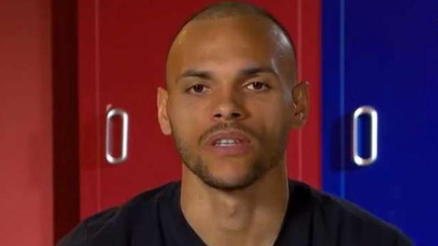 Martin Braithwaite, durante un vídeo del FC Barcelona