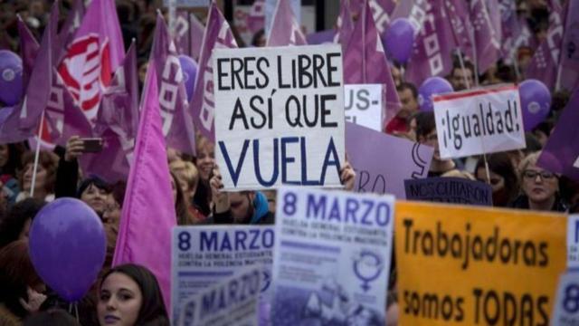 Imagen de una manifestación de mujeres.