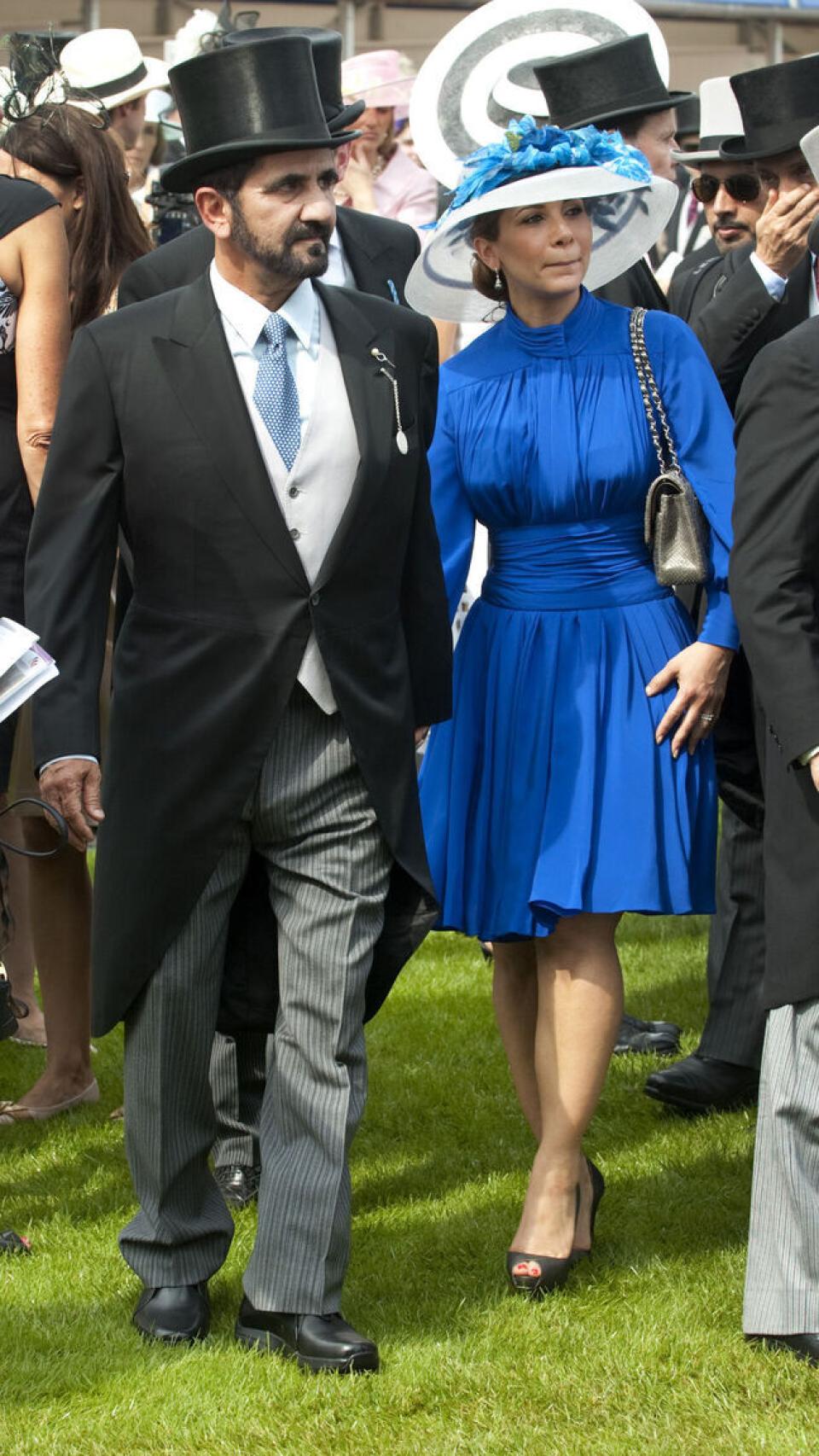 La princesa Haya de Jordania y su marido, Mohamed bin Rashid Al Maktum, en Ascot.