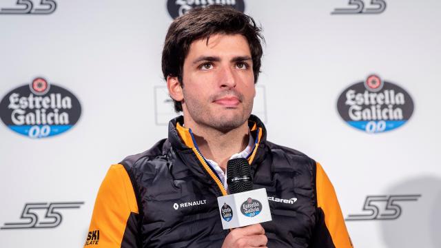 Carlos Sainz, durante un acto promocional