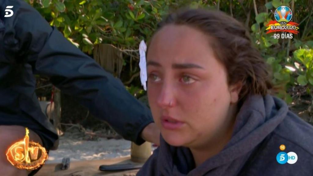 Rocío Flores, muy emocionada en la última gala de 'SV'.