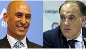 Luis Rubiales y Javier Tebas.