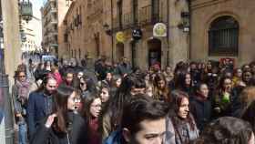 Concentración feminista de sindicatos y estudiantes en Salamanca 11