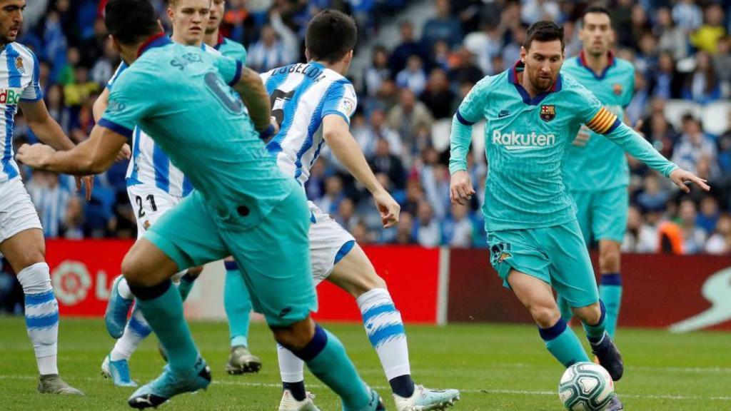 Messi ante la Real Sociedad