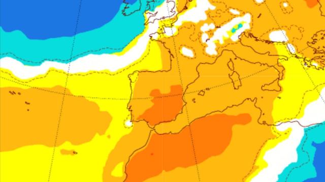 Anomalías de calor previstas para la primera quincena de marzo. AEMET.