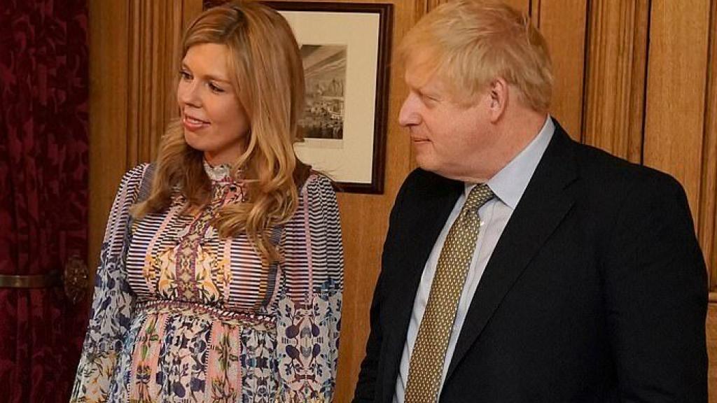 Carrie Symonds y Boris Johnson.