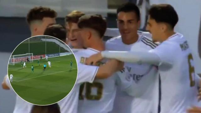 El primer gol de Reinier Jesus con el Castilla