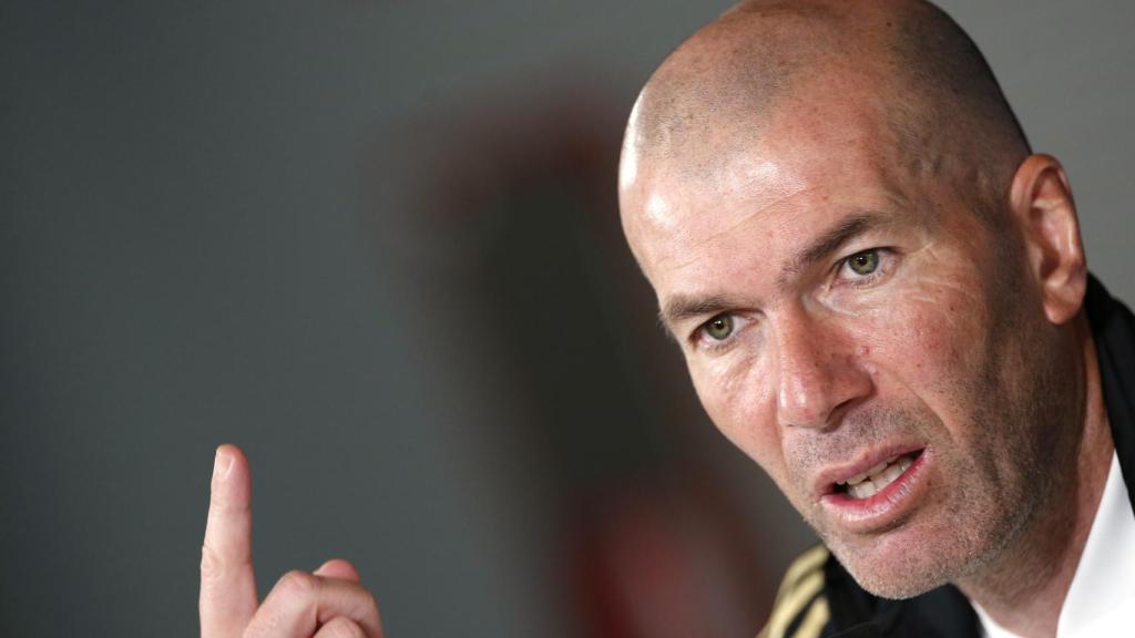 Zinedine Zidane, en rueda de prensa