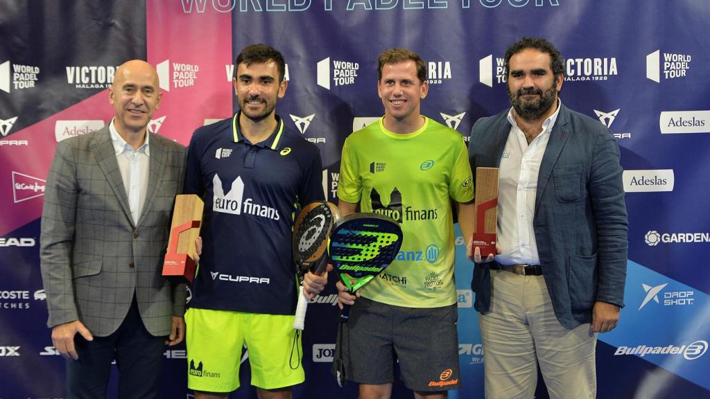 Pablo Lima y Paquito Navarro, tras ganar el Marbella Master