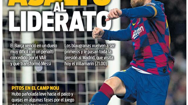 La portada del diario Sport (8/03/2020)