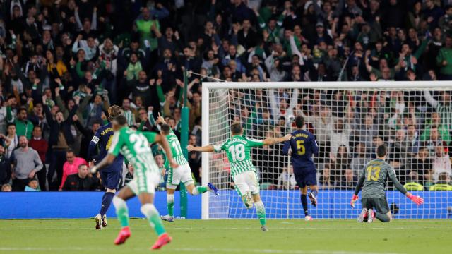 Cristian Tello marcó el gol de la victoria del Betis ante el Real Madrid (2-1)