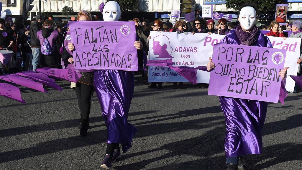 Imagen de archivo de una manifestación el 8-M.