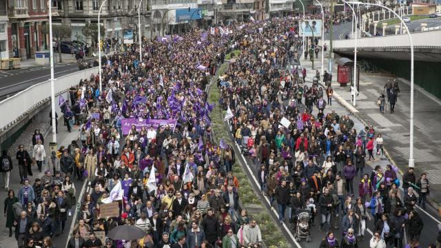 Una marcha del 8M.