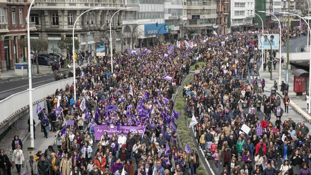 Una marcha del 8M.