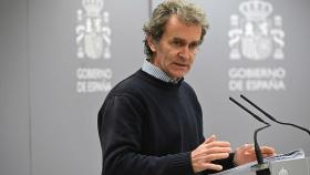 Fernando Simón durante la rueda de prensa. EFE.