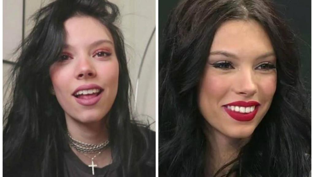 Alejandra Rubio en una comparativa de su antes y después.