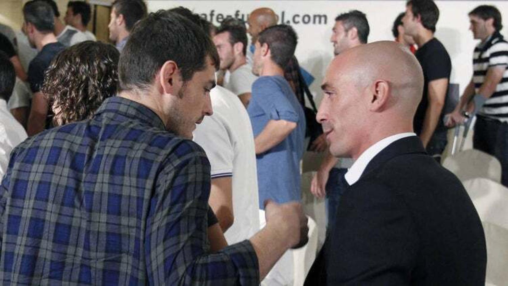 Iker Casillas y Luis Rubiales