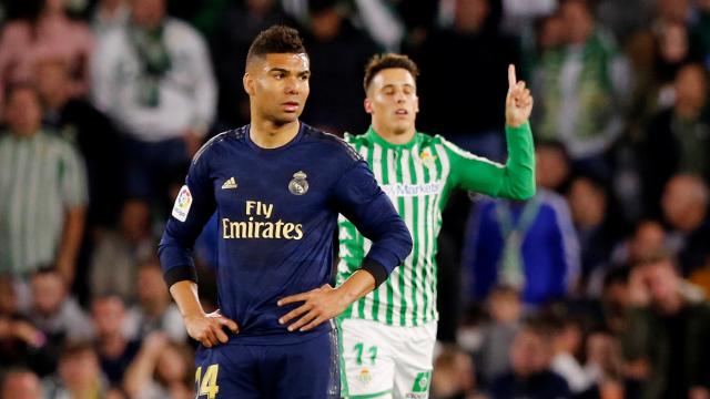 Casemiro, contra el Betis