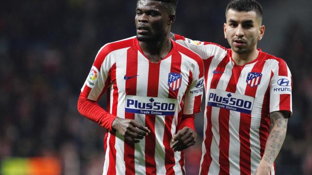 Thomas Partey y Correa con el Atlético de Madrid