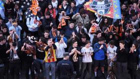 Aficionados del Valencia en Mestalla