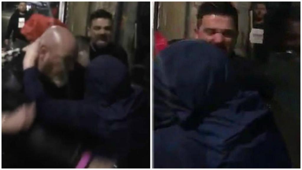 La pelea del futbolista español Nacho Novo a la salida de un bar