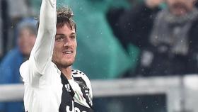 Rugani, en un partido de la Juventus de Turín