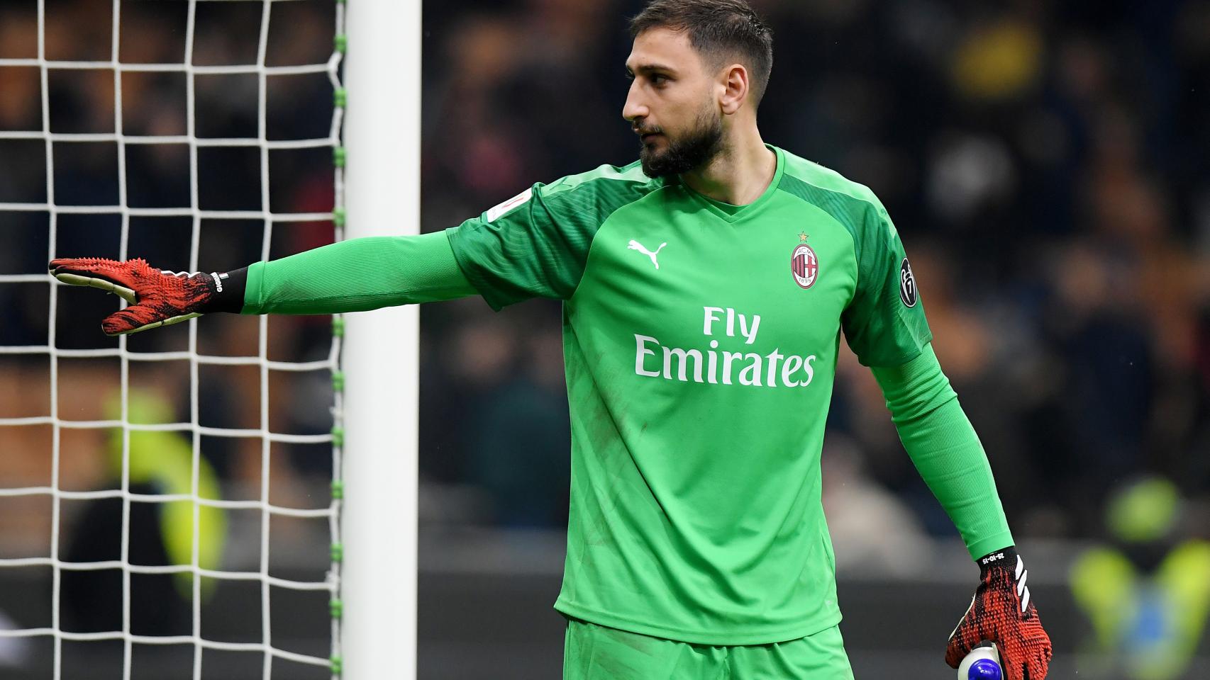 Donnarumma, en un partido del Milan