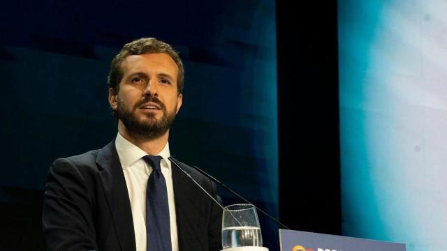 El presidente del PP, Pablo Casado.