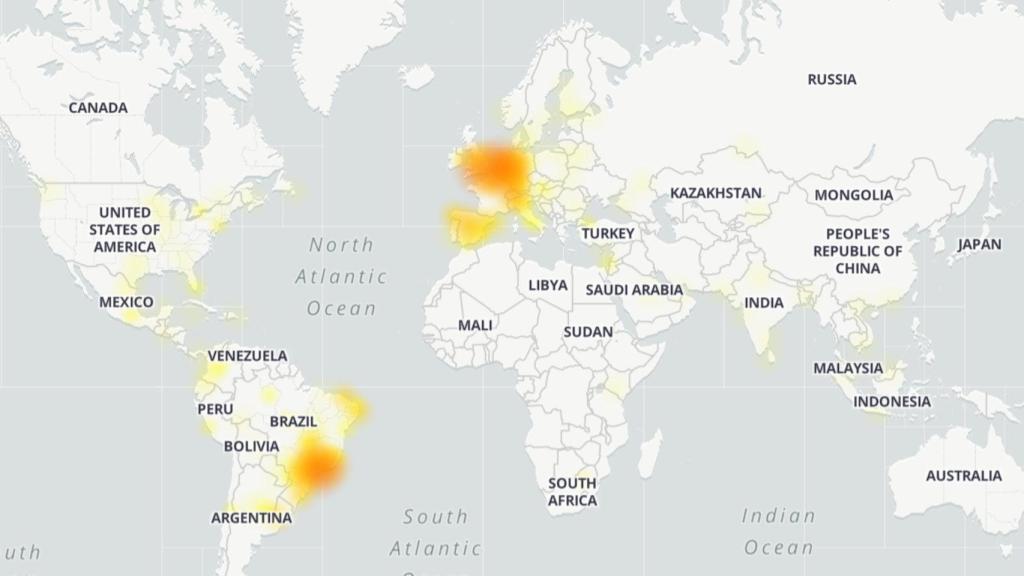 Zonas con problemas de Whatsapp