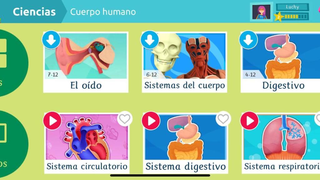 Lecciones en Smile and Learn.