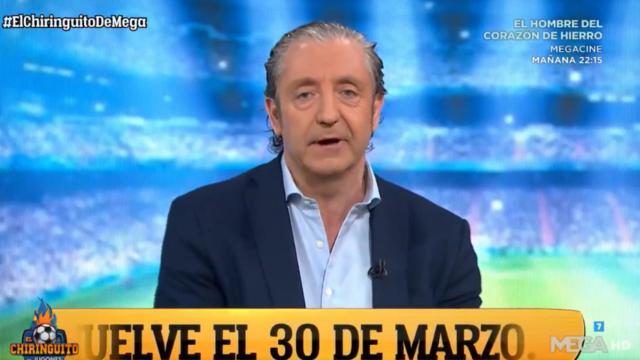 Josep Pedrerol en 'El Chiringuito de Jugones' (MEGA)