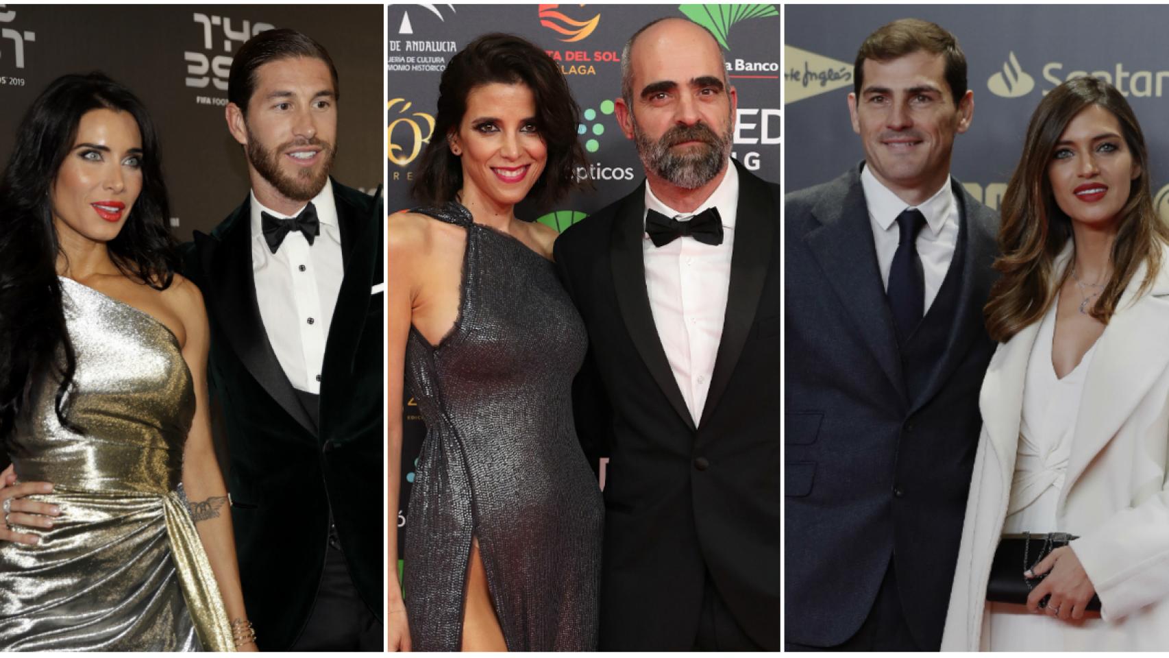 Pilar Rubio y Sergio Ramos, Luisa Mayol y Luis Tosar, y Sara Carbonero e Iker Casillas.