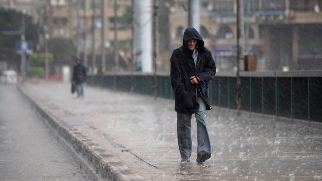 Una imagen de archivo de lluvias torrenciales en España.