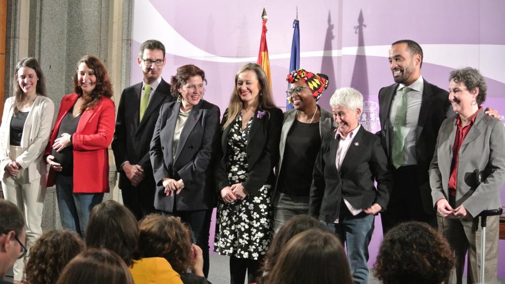 Irene Montero, titular de Igualdad, el día de la toma de posesión de su equipo político en el Ministerio.