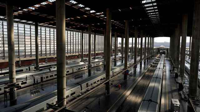 Imagen de la estación de Atocha sin pasajeros.