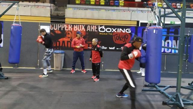 La selección española de boxeo entrena antes del preolímpico