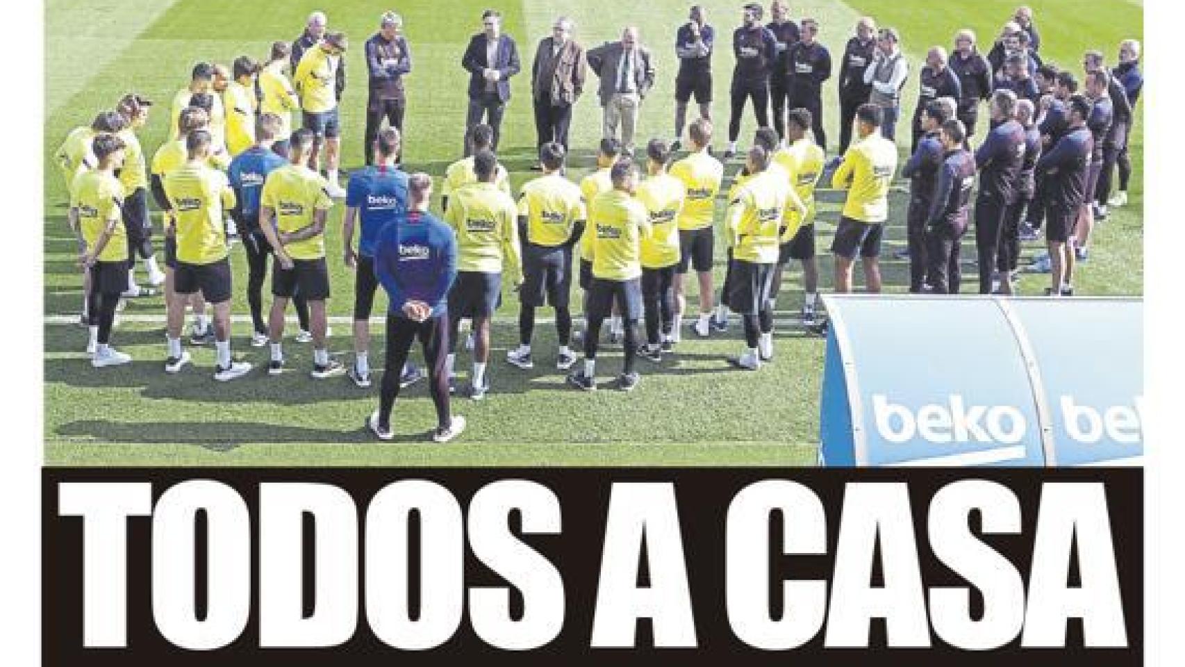 Portada Mundo Deportivo (14/03/20)