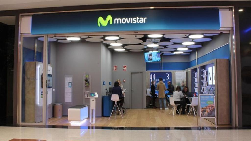 Tienda de Movistar, en una imagen de archivo.