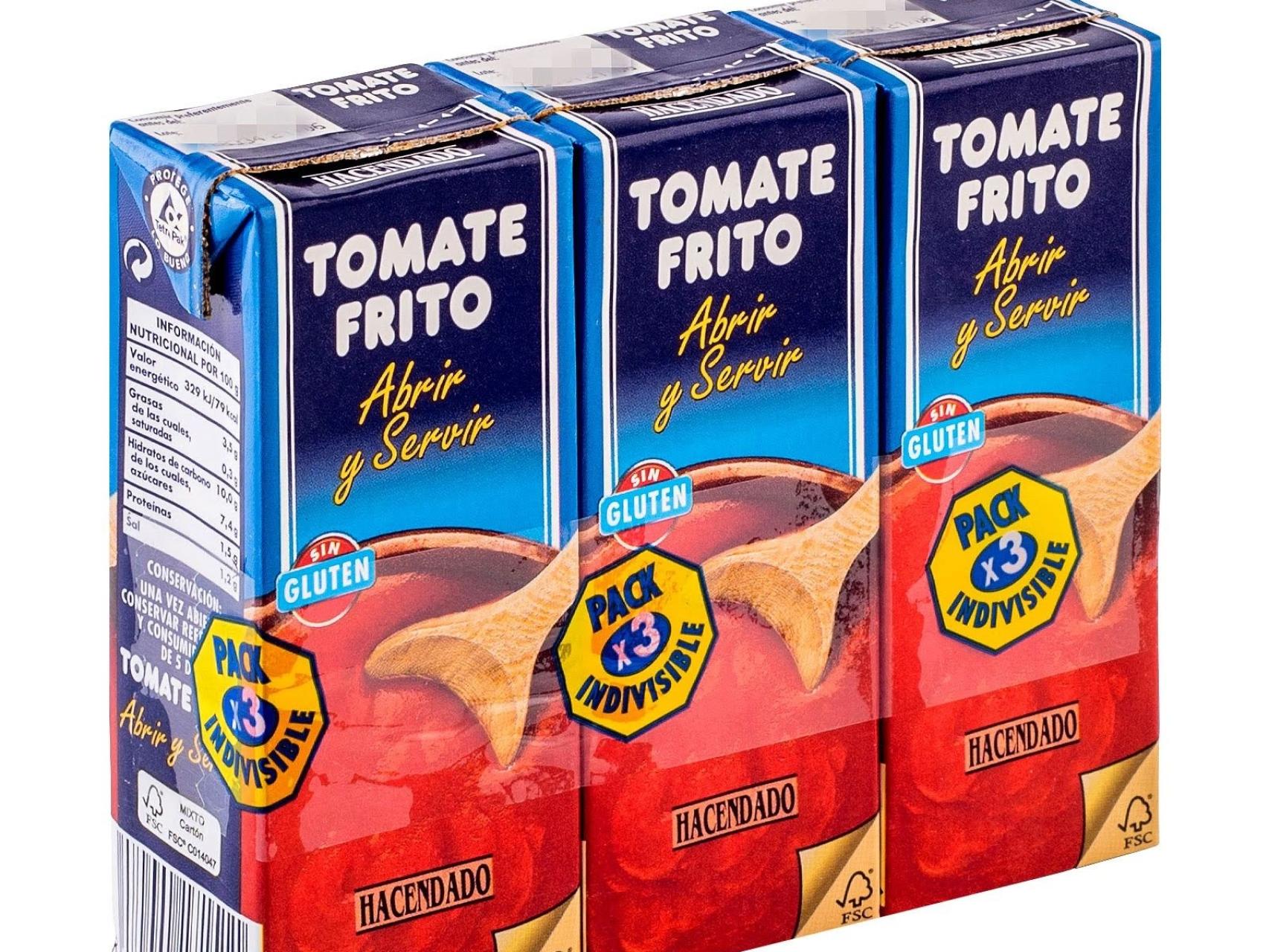  tomate frito de marca blanca de Mercadona,