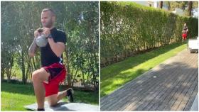 Jesé Rodríguez entrena en casa