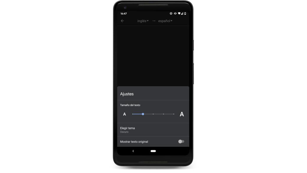 La nueva app incluye modo oscuro y configuración de la interfaz