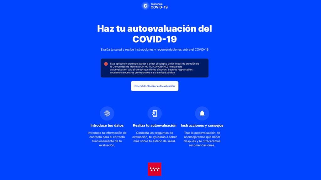 Aplicación de la Comunidad de Madrid contra el coronavirus